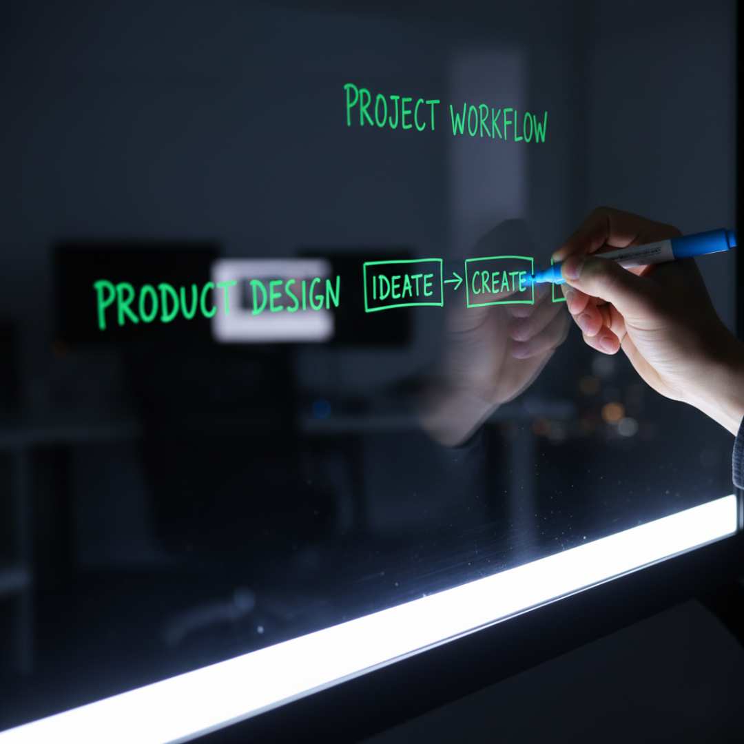 Lightboard writing Lightboard writing